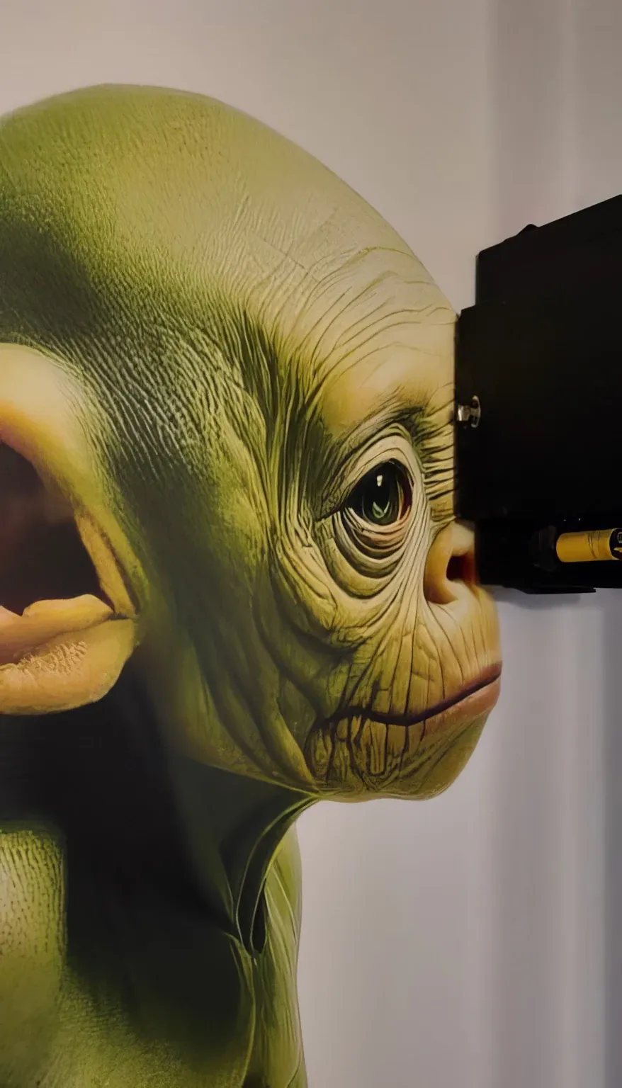 Kunstvolles Alien-Porträt als Wandmotiv